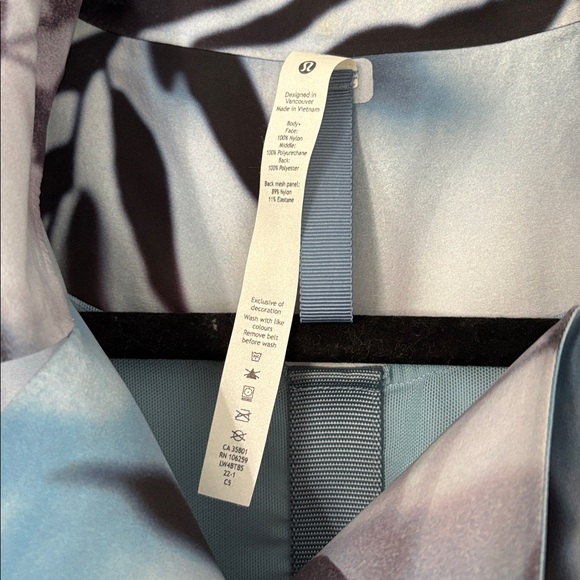 Lululemon Always There Trench Coat Misty Floral Blue 10 - Picture 9 of 13